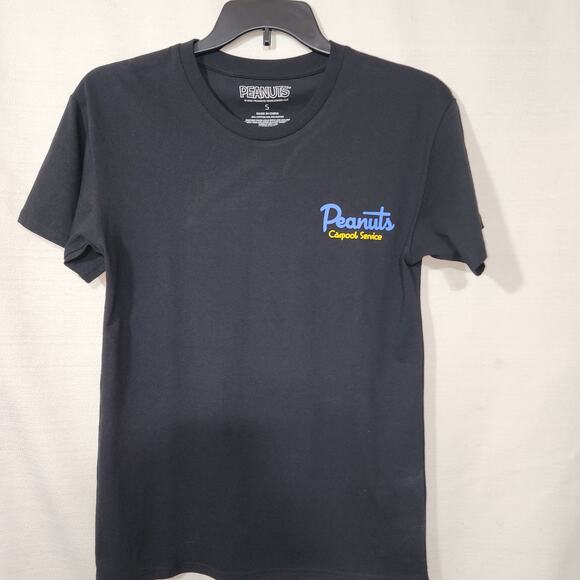 Snoopy ''Peanuts Carpool service'' men's black small shirt - Picture 6 of 7